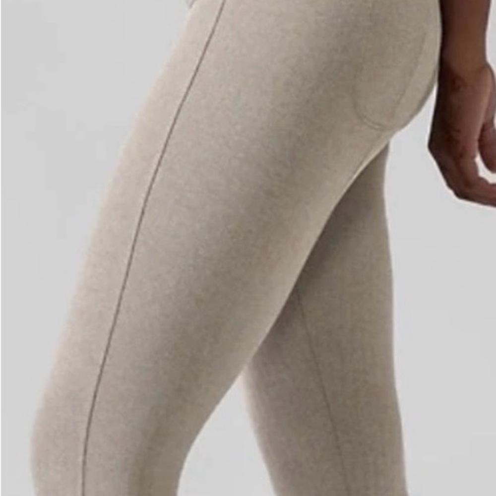Athleta Delancey Herringbone Leggings in Asphalt Size L - Picture 2 of 9